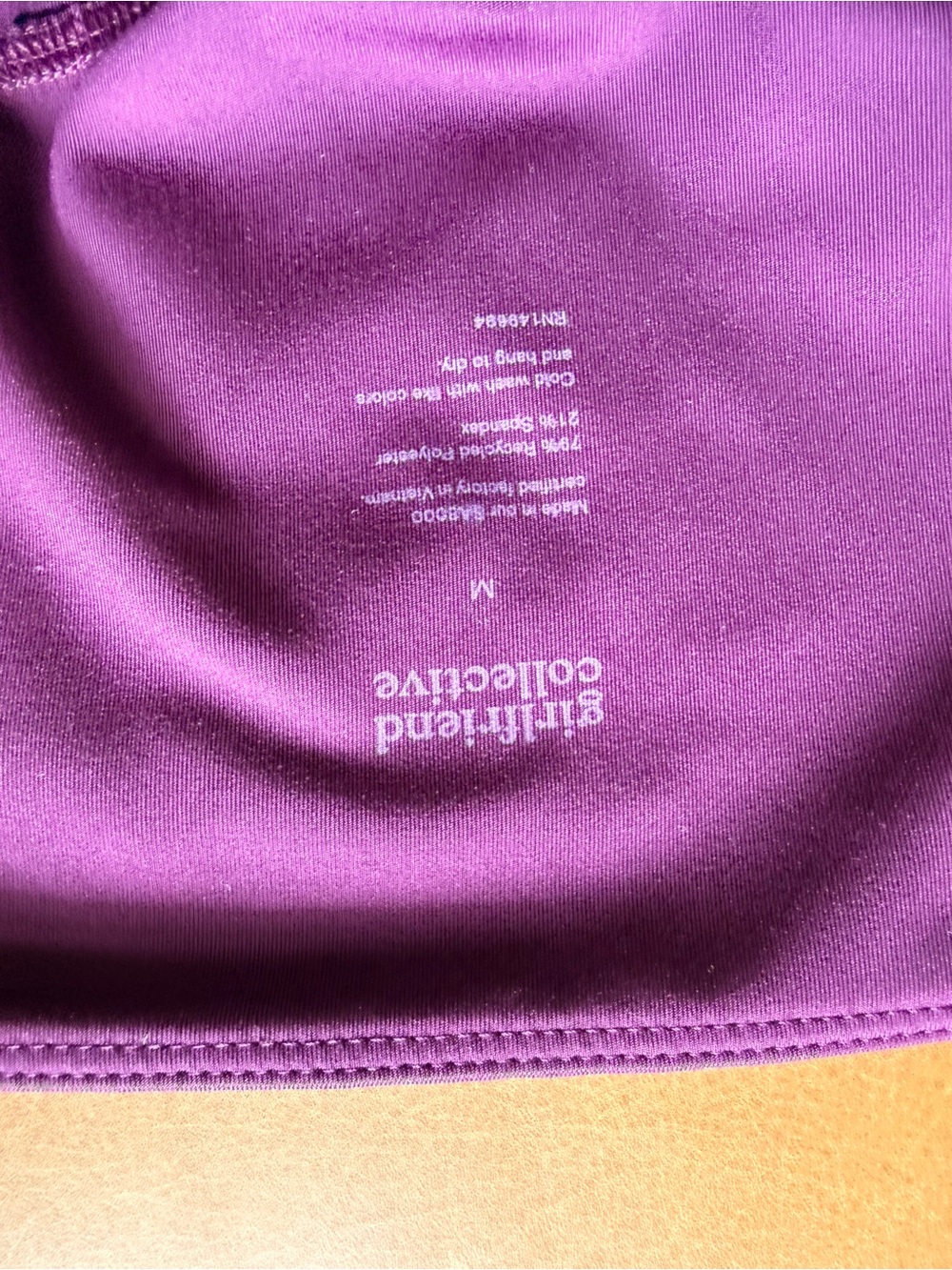 Girlfriend Collective Purple Compression Pocket Leggings - Picture 3 of 6